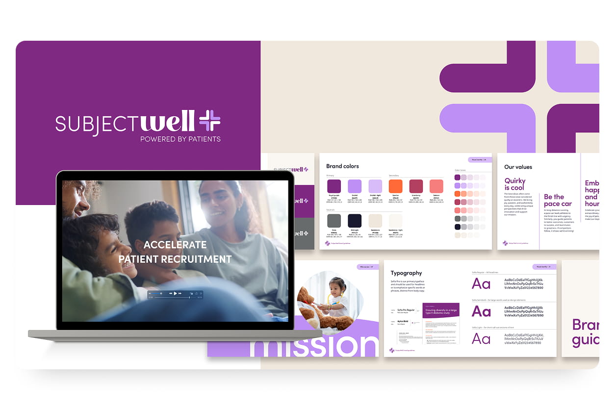 Collage of visual brand elements